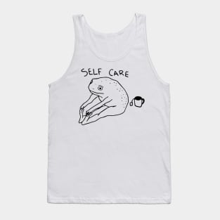 Self Care Frog Funny Frog Lover Tank Top